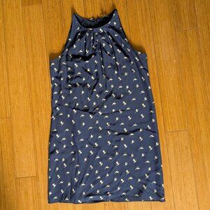 Theory dress navy with white bird patten - size 2